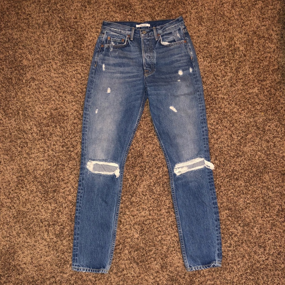 GRLFRND Karolina Mid Rise Denim